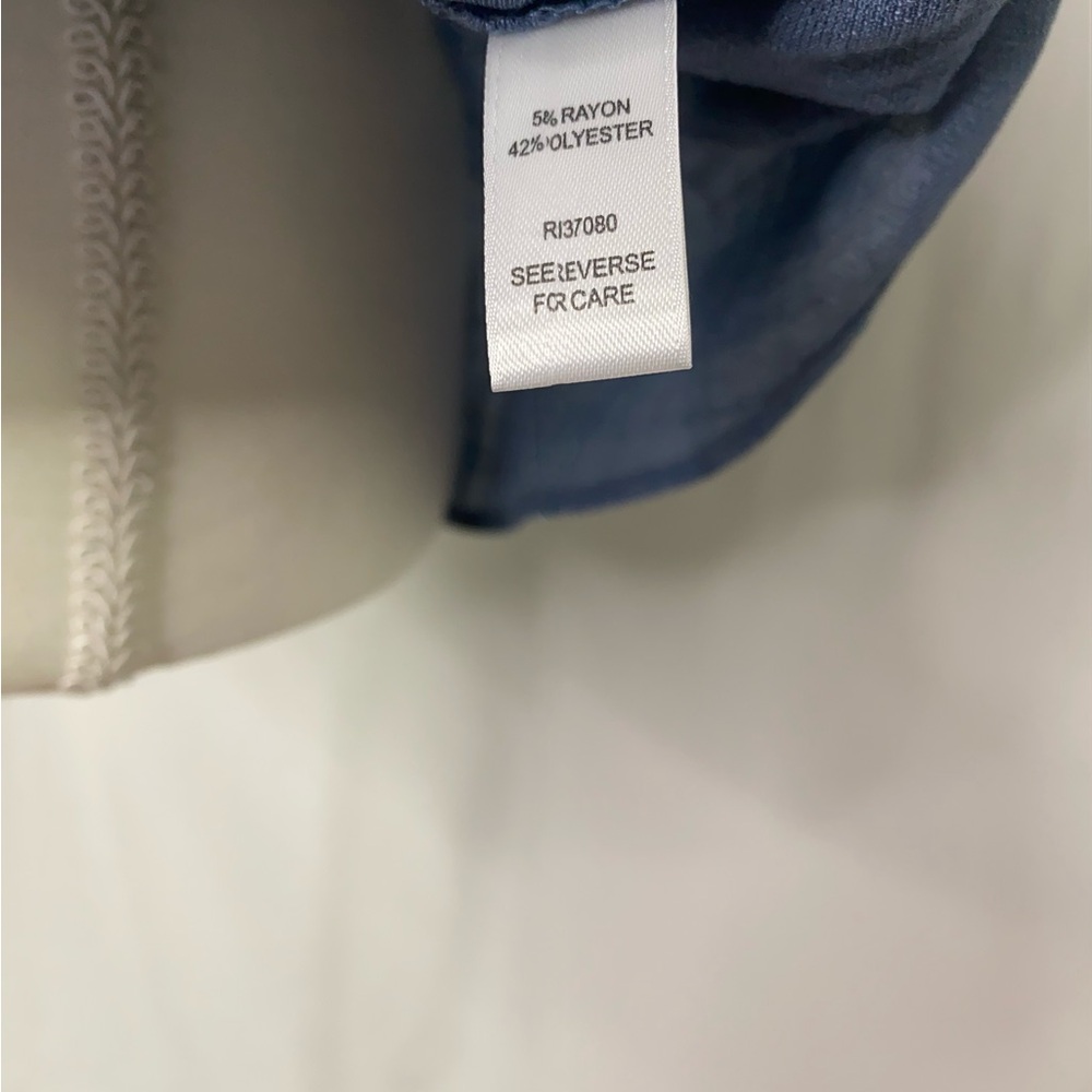 NWT CATO,  blouse  small  blue with Gold, - Picture 4 of 5